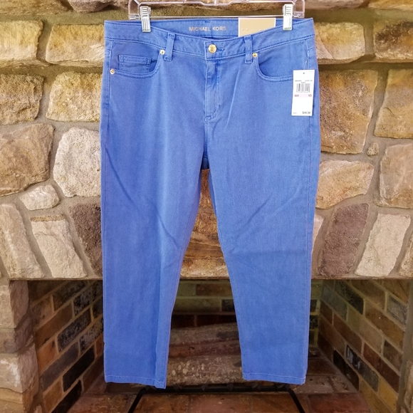 MICHAEL Michael Kors Denim - MICHAEL Michael Kors Izzy Cropped Skinny Jeans 10